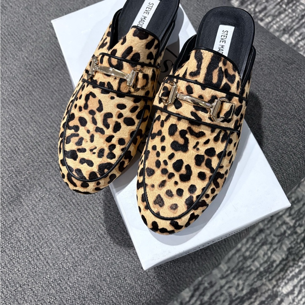 Steve Madden Leopard Print Women's Loafers Brand New